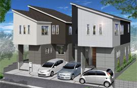 Rendering (appearance). Guests tour the model house ☆