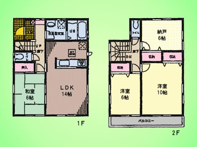 Floor plan. (1 Building), Price 37,800,000 yen, 3LDK+S, Land area 100.01 sq m , Building area 99.36 sq m