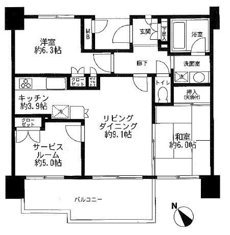 Floor plan. 2LDK+S, Price 23,900,000 yen, Occupied area 67.71 sq m , Balcony area 11.26 sq m