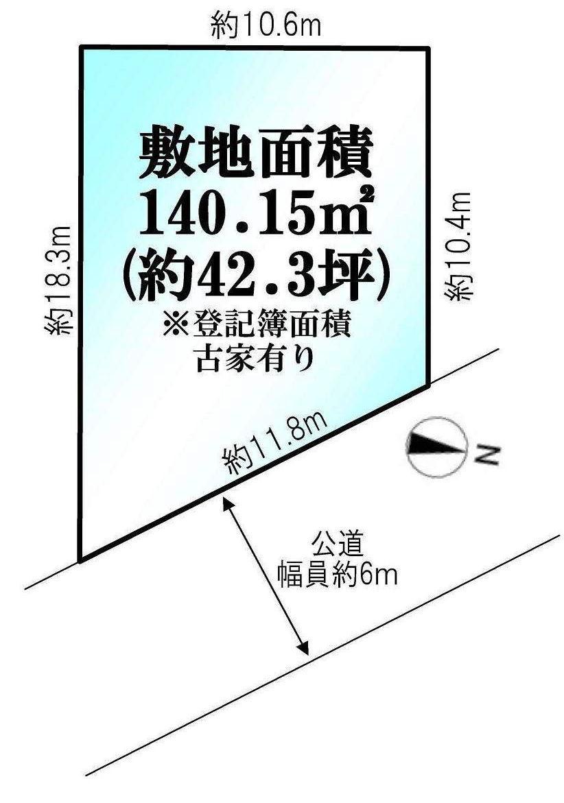 Compartment figure. Land price 21,800,000 yen, Land area 140.15 sq m
