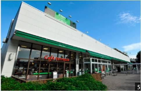 Supermarket. 320m until the food one Fuchinobe shop