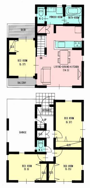 Floor plan. 27,800,000 yen, 4LDK, Land area 79.82 sq m , A comfortable family reunion in the building area 86.94 sq m 2 floor living ☆