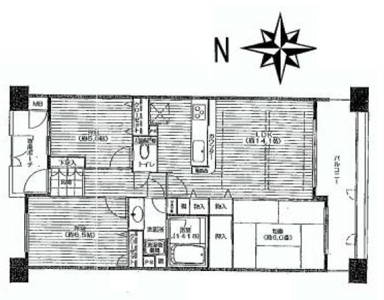 Floor plan. 3LDK, Price 23,900,000 yen, Occupied area 70.28 sq m , Balcony area 11.71 sq m