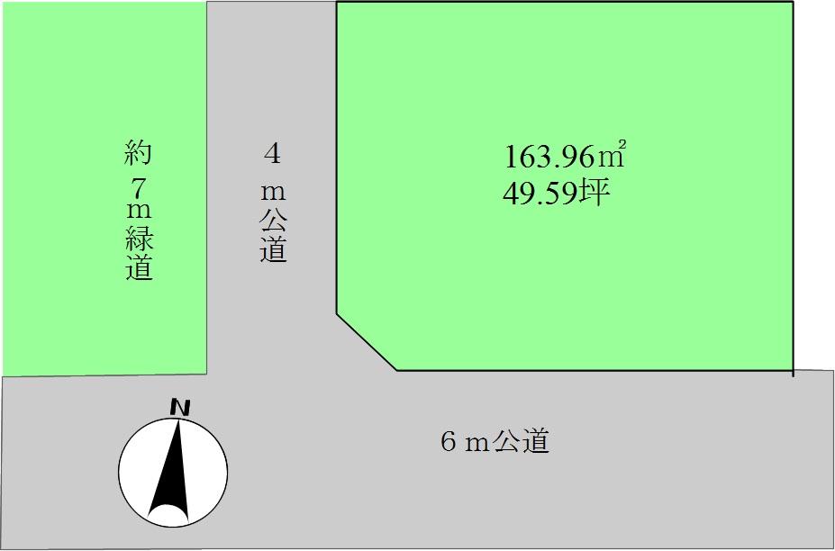 Compartment figure. Land price 32,500,000 yen, Land area 163.78 sq m