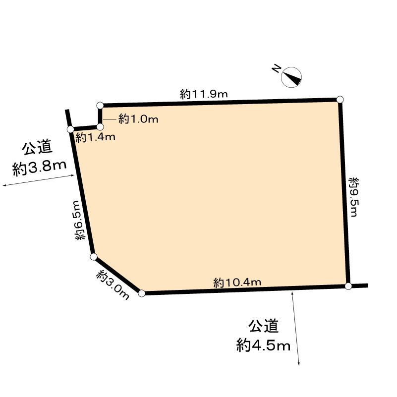 Compartment figure. Land price 19,800,000 yen, Land area 120.01 sq m
