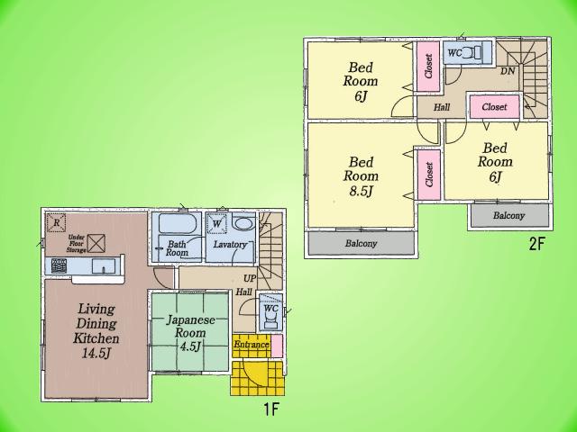 Floor plan. (1 Building), Price 30 million yen, 4LDK, Land area 230.42 sq m , Building area 108.15 sq m