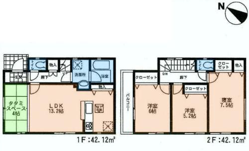 Floor plan. (1), Price 25,800,000 yen, 3LDK, Land area 101.75 sq m , Building area 84.24 sq m