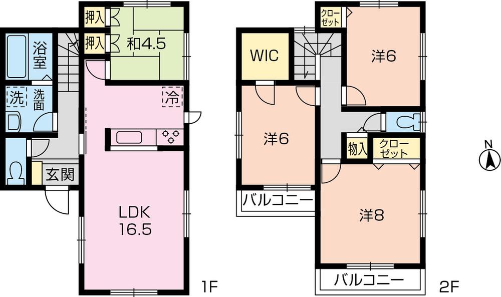 Floor plan. 31,800,000 yen, 4LDK, Land area 100.24 sq m , Building area 99.15 sq m 8 Building Floor Plan