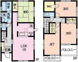 Floor plan. 31,800,000 yen, 4LDK, Land area 100.24 sq m , Building area 99.15 sq m 9 Building Floor Plan