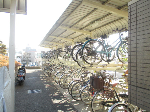 Other common areas. On-site bicycle parking lot