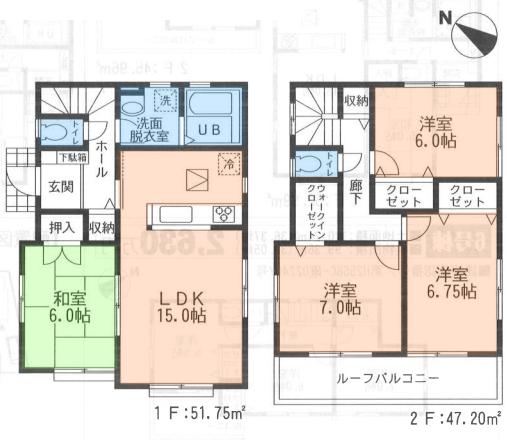 Floor plan. (4), Price 25,300,000 yen, 4LDK, Land area 117.14 sq m , Building area 98.95 sq m