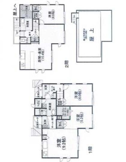 Floor plan. 39,800,000 yen, 4LDK, Land area 112.04 sq m , Building area 108.69 sq m