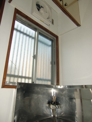 Other Equipment. There is a kitchen top ventilation fan