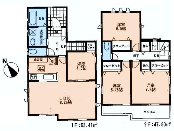 Floor plan. (28), Price 26,800,000 yen, 4LDK, Land area 120.26 sq m , Building area 101.21 sq m