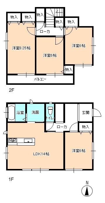 Floor plan. (2), Price 29,800,000 yen, 4LDK, Land area 169.67 sq m , Building area 95.22 sq m