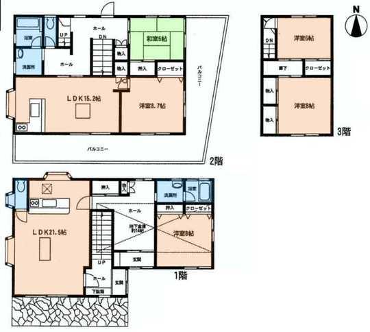 Floor plan. 26,800,000 yen, 4LDK, Land area 328.45 sq m , Building area 151.95 sq m