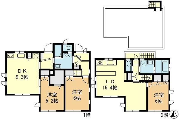 Floor plan. 39,800,000 yen, 1LDK, Land area 112.04 sq m , Building area 108.69 sq m floor plan