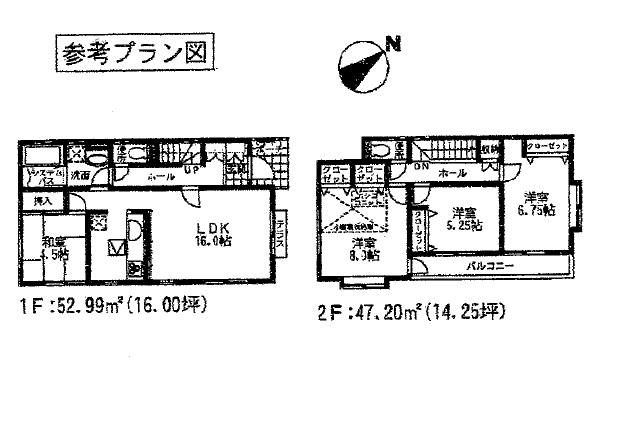 Building plan example (floor plan). Building plan example (No2) 4LDK, Land price 21,800,000 yen, Land area 100.12 sq m , Building price 13 million yen, Building area 100.19 sq m