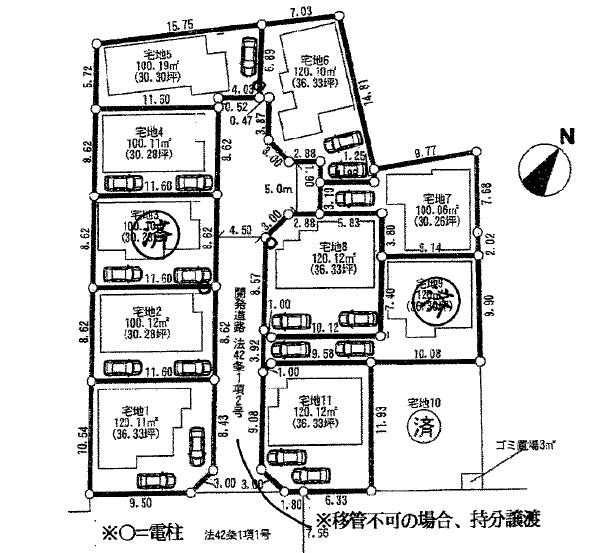 Compartment figure. Land price 26,800,000 yen, Land area 120.12 sq m