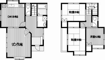 Floor plan. 16.4 million yen, 4DK, Land area 103.53 sq m , Building area 84.46 sq m