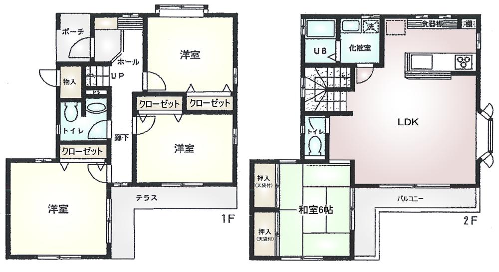 Floor plan. 30 million yen, 4LDK, Land area 111.82 sq m , Building area 102.05 sq m floor plan
