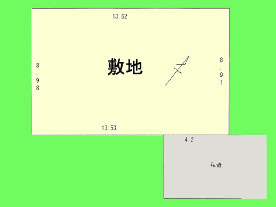 Compartment figure. Land price 23.8 million yen, Land area 121.54 sq m