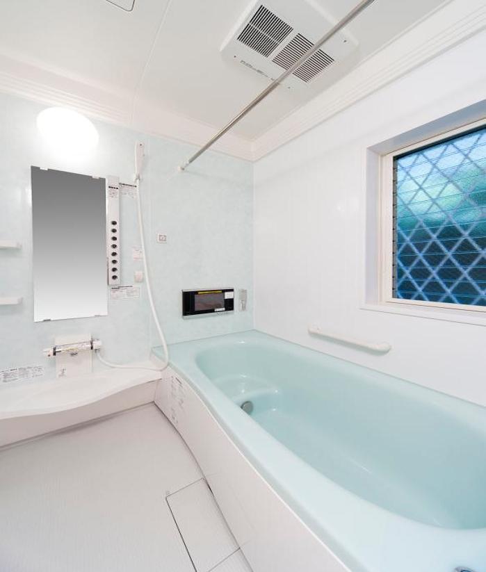Bathroom. Mist shower standard, Heating function with dryer, Sitz bath can be a multi-step specification bathtub, 16 inches bathroom TV