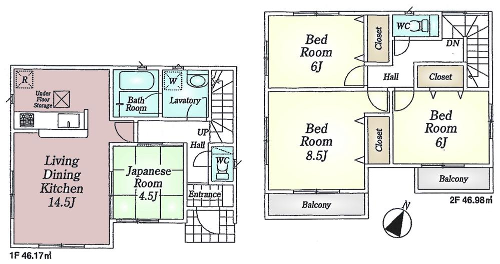 Floor plan. (1 Building), Price 30 million yen, 4LDK, Land area 230.42 sq m , Building area 108.15 sq m