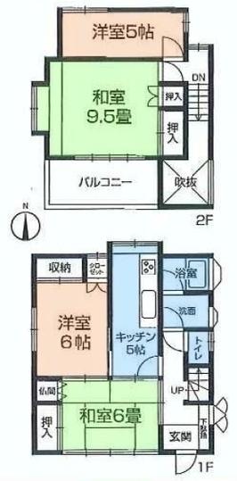 Floor plan. 23.8 million yen, 4K, Land area 96.6 sq m , Building area 76.39 sq m