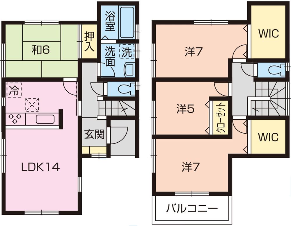 Floor plan. (6 Building), Price 31,800,000 yen, 4LDK, Land area 100.24 sq m , Building area 99.15 sq m