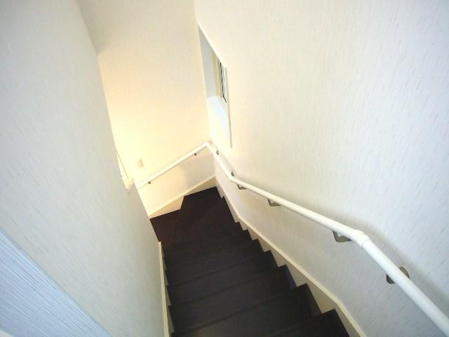 Receipt. Stairs under storage