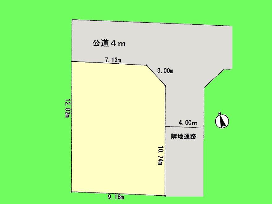 Compartment figure. Land price 13.8 million yen, Land area 116.3 sq m