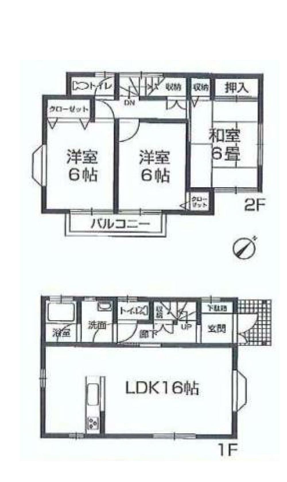Floor plan. 19,800,000 yen, 3LDK, Land area 100.17 sq m , Building area 81.8 sq m