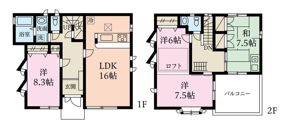 Floor plan. 32,800,000 yen, 4LDK, Land area 120.54 sq m , Building area 115.04 sq m