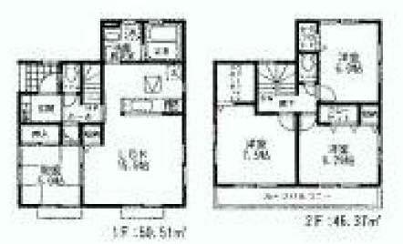 Floor plan. (7 ●), Price 22,800,000 yen, 4LDK, Land area 103.62 sq m , Building area 96.88 sq m