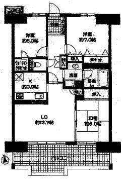 Floor plan. 3LDK, Price 23,900,000 yen, Occupied area 80.34 sq m