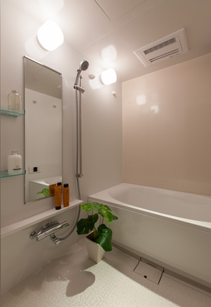 Bathing-wash room.  [Bathroom] Sanitary space you use every day, That's why attention to cleanliness and design.