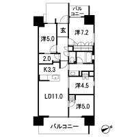 Floor: 4LDK + multi-space, occupied area: 80.76 sq m, Price: 35,680,000 yen, now on sale