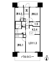 Floor: 3LDK + multi-space, occupied area: 71.82 sq m, Price: 30,180,000 yen, now on sale