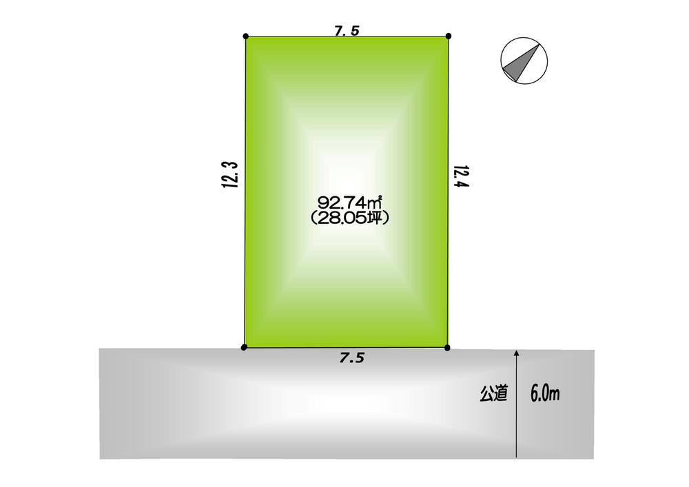 Compartment figure. Land price 21,800,000 yen, Land area 92.74 sq m