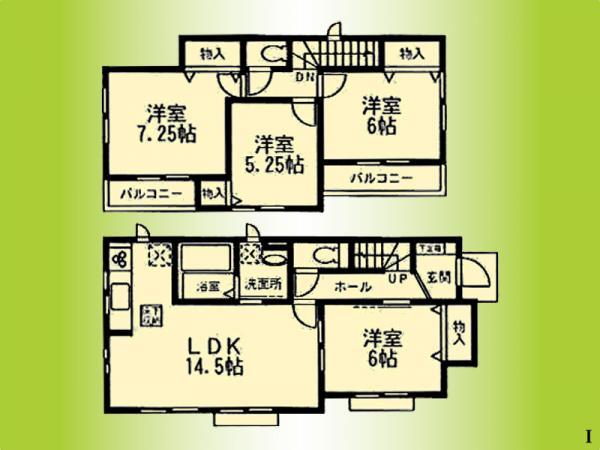 Floor plan. 27,800,000 yen, 4LDK, Land area 120.3 sq m , Building area 91.49 sq m