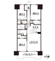 Floor: 3LDK + 2WIC, occupied area: 72.59 sq m, Price: 28,700,000 yen, now on sale