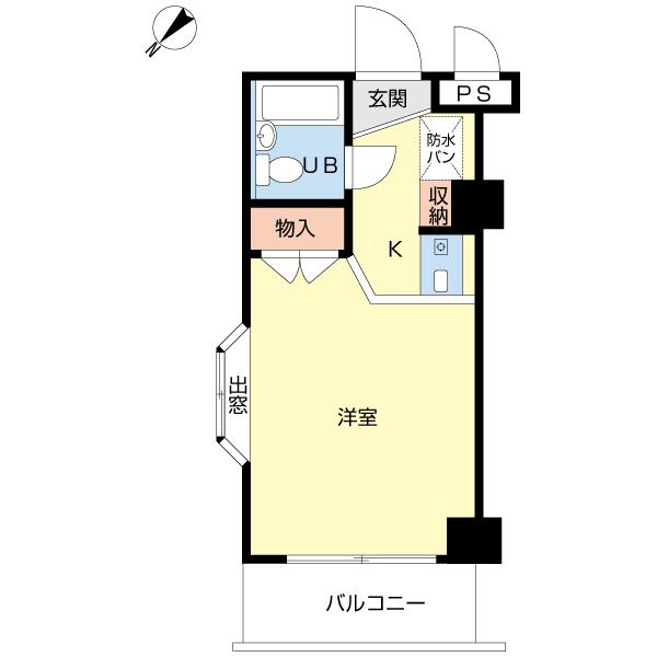 Floor plan. Price 2.69 million yen, Occupied area 17.08 sq m , Balcony area 3.36 sq m