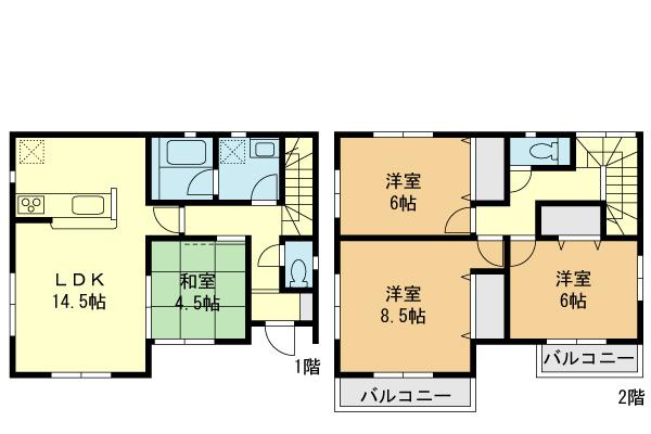 Floor plan. (1 Building), Price 30 million yen, 4LDK, Land area 230.42 sq m , Building area 108.15 sq m