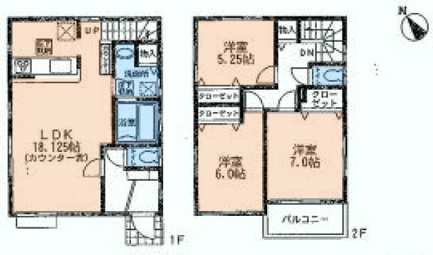 Floor plan. (8 ●), Price 31.5 million yen, 4LDK, Land area 109 sq m , Building area 90.05 sq m