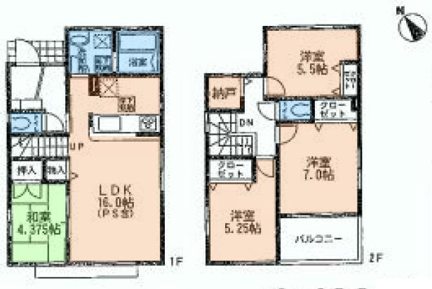 Floor plan. (3), Price 33,800,000 yen, 4LDK, Land area 109 sq m , Building area 94.6 sq m