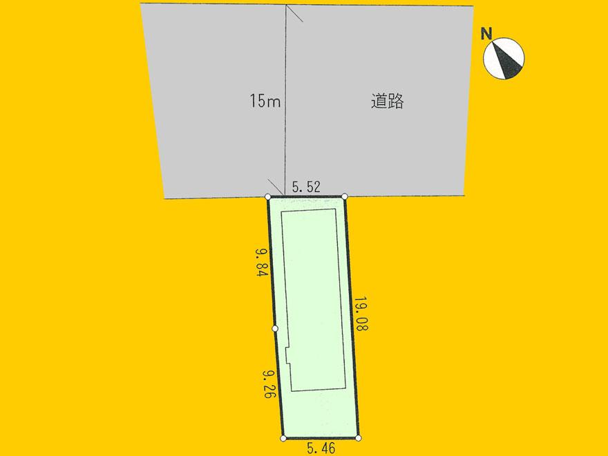Compartment figure. Land price 21,800,000 yen, Land area 104.43 sq m