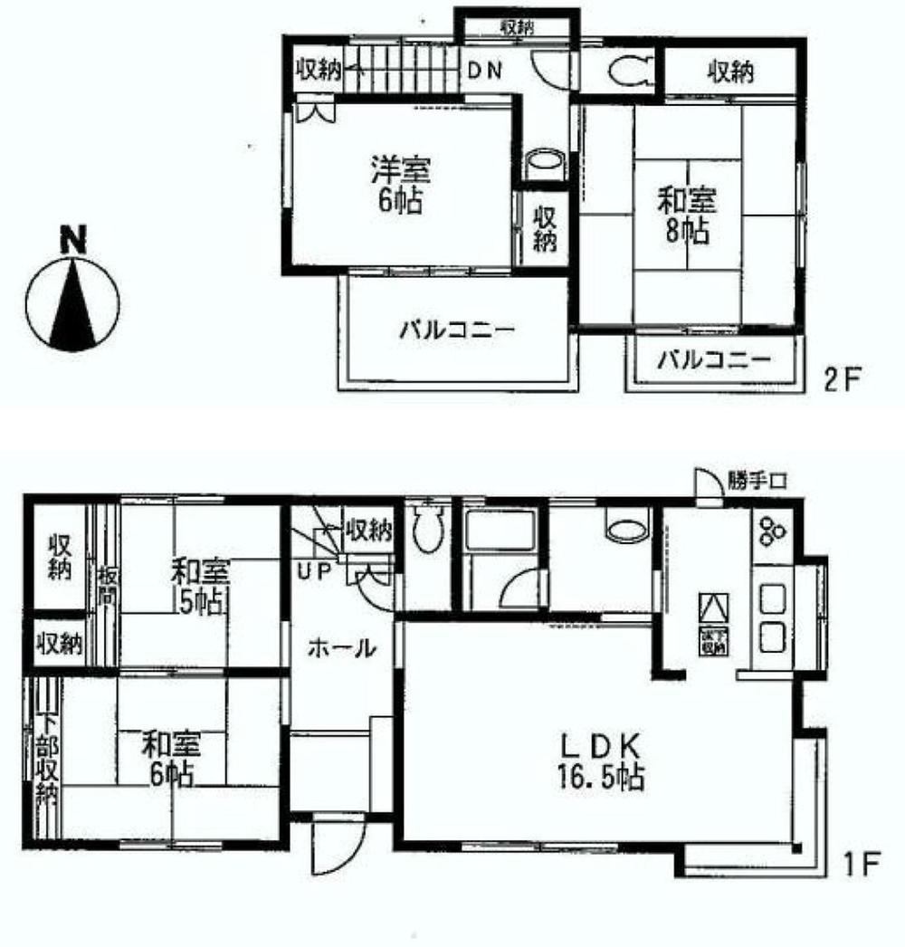 Floor plan. 28.8 million yen, 4LDK, Land area 155.55 sq m , Building area 99.25 sq m