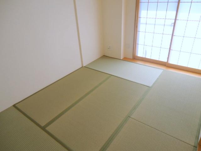 Non-living room. Bright and also south-facing Japanese-style room, Also it gives the Tatamikae.