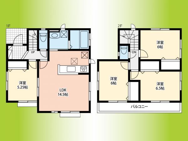 Floor plan. 26,800,000 yen, 4LDK, Land area 113.53 sq m , Building area 89.42 sq m